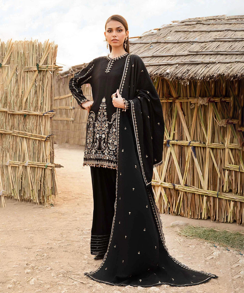 Maria B Lawn 3PC Embroidered Shirt with Embroidered Dupatta-1077