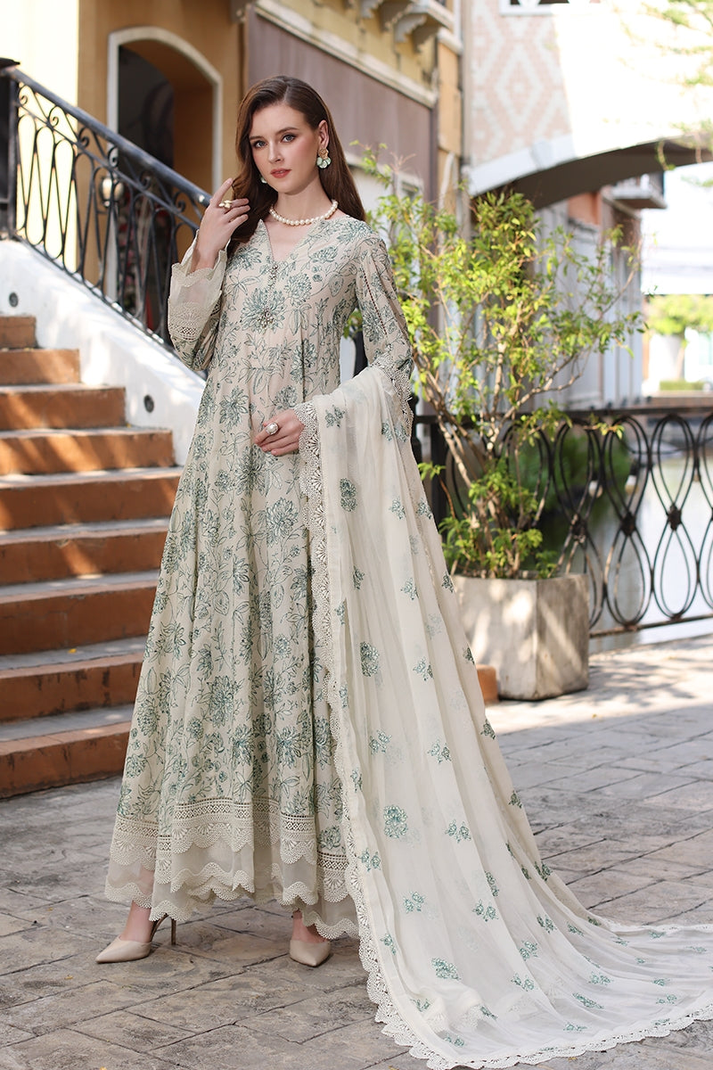 Bareeze Lawn 3Pc Embroidered With Chiffon Embroidered Dupatta-1103
