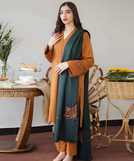 Aisling Lawn 3Pc Embroidered With Lawnâ Embroidered Dupatta-1028