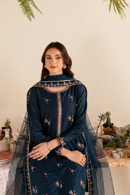 Batik Dhanak 3Pc Embroidered With Dhanak Embroidered Dupatta-253