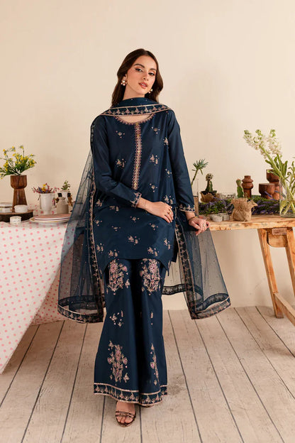 Batik Dhanak 3Pc Embroidered With Dhanak Embroidered Dupatta-253