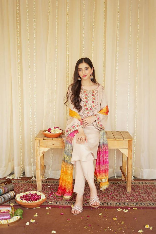 Aisling Dhanak 3Pc Embroidered- 630