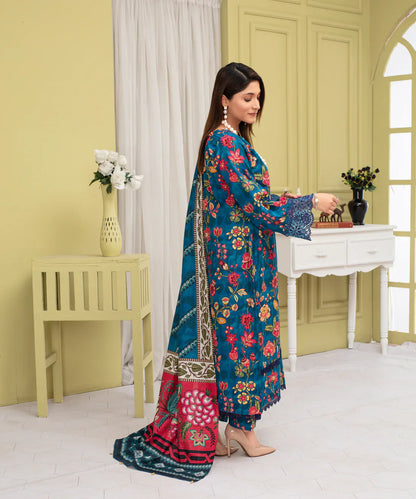 Creation Khaddar 3Pc With Khaddar Printed Shirt & Trouser-905