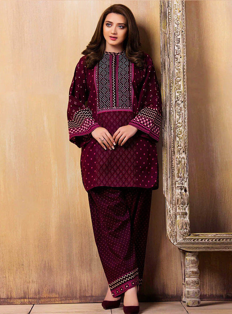 Linen 2Pc Embroidered-570