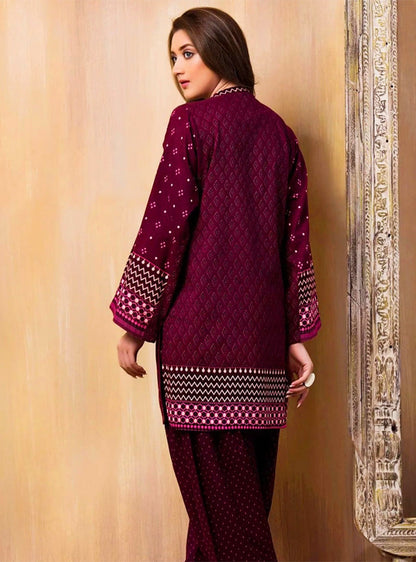 Linen 2Pc Embroidered-570