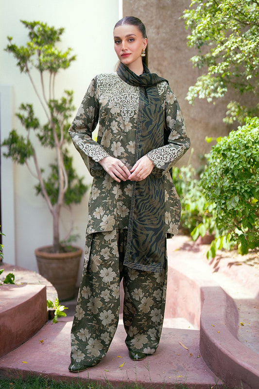 Baroque Printed Essentials Premium Lawn 3 Piece Suit BRQ-DP-007