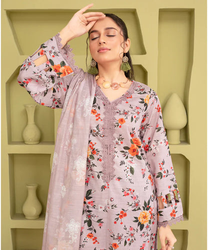 Creation Khaddar 3Pc With Khaddar Printed Shirt & Trouser-919