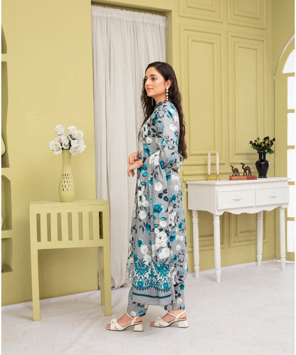 Creation Khaddar 3Pc With Khaddar Printed Shirt & Trouser-916