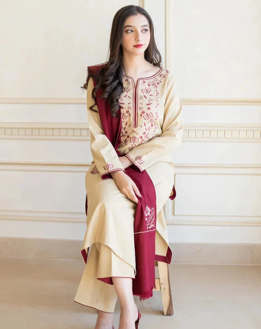 Aisling Lawn 3Pc Embroidered-1093
