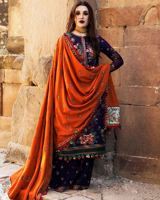 Dhanak 3Pc Embroidered-1304