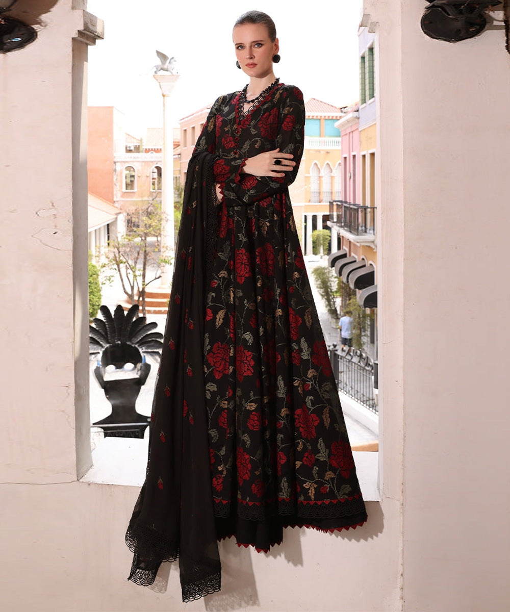 Bareeze Lawn 3Pc Embroidered With Chiffon Embroidered Dupatta-510