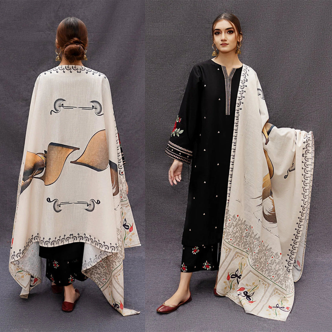 Urge Lawn 3Pc Embroidered With Digital Printed Dupatta-1026