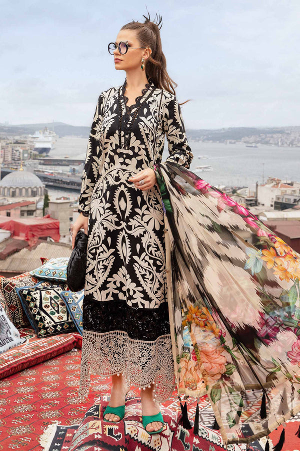 3PC KARANDI PRINTED SHIRT WITH KARANDI PRINTED DUAPTTA AND TROUSER -1708