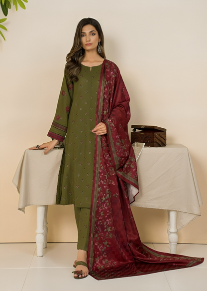 Dhanak 3Pc Embroidered-646