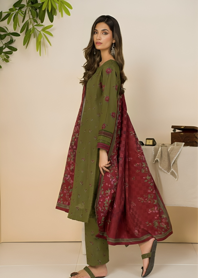 Dhanak 3Pc Embroidered-646