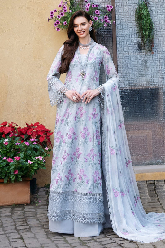 Bareeze Lawn 3Pc Embroidered With Chiffon Embroidered Dupatta-457